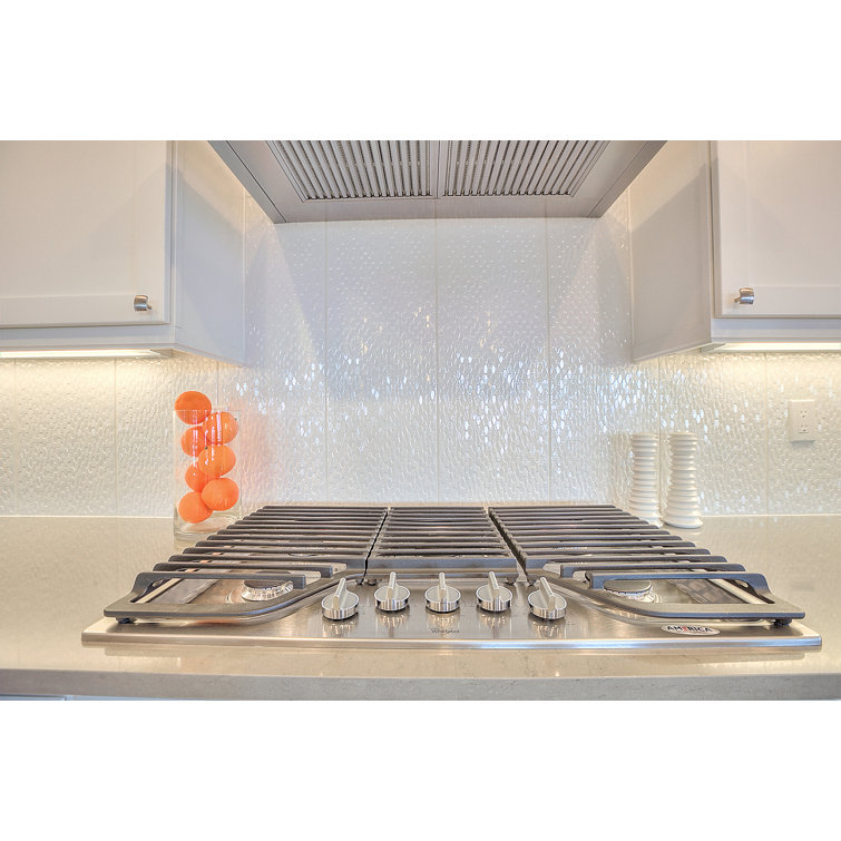 Large Glossy White Ceramic Rectangle Wall Tile