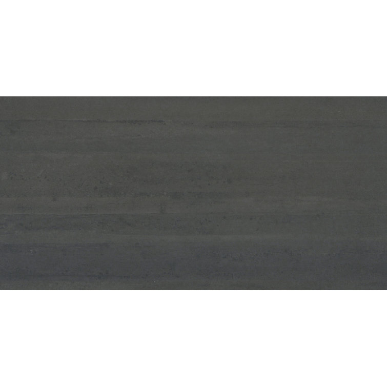 Cassero Modern 12" x 24" Matte Black Porcelain Floor & Wall Tile