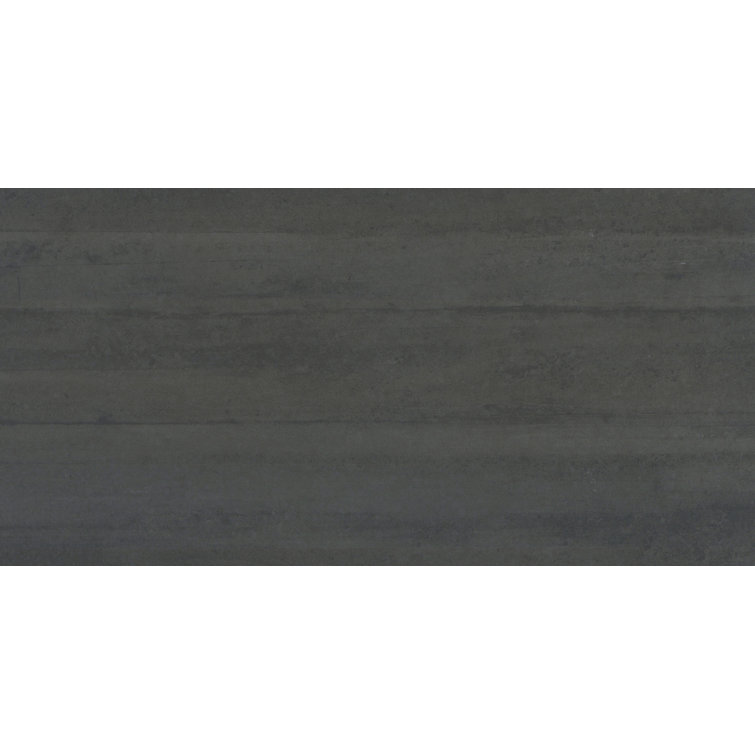 Cassero Modern 12" x 24" Matte Black Porcelain Floor & Wall Tile
