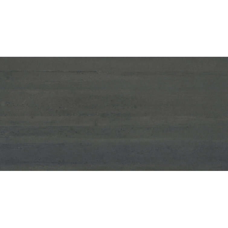 Cassero Modern 12" x 24" Matte Black Porcelain Floor & Wall Tile