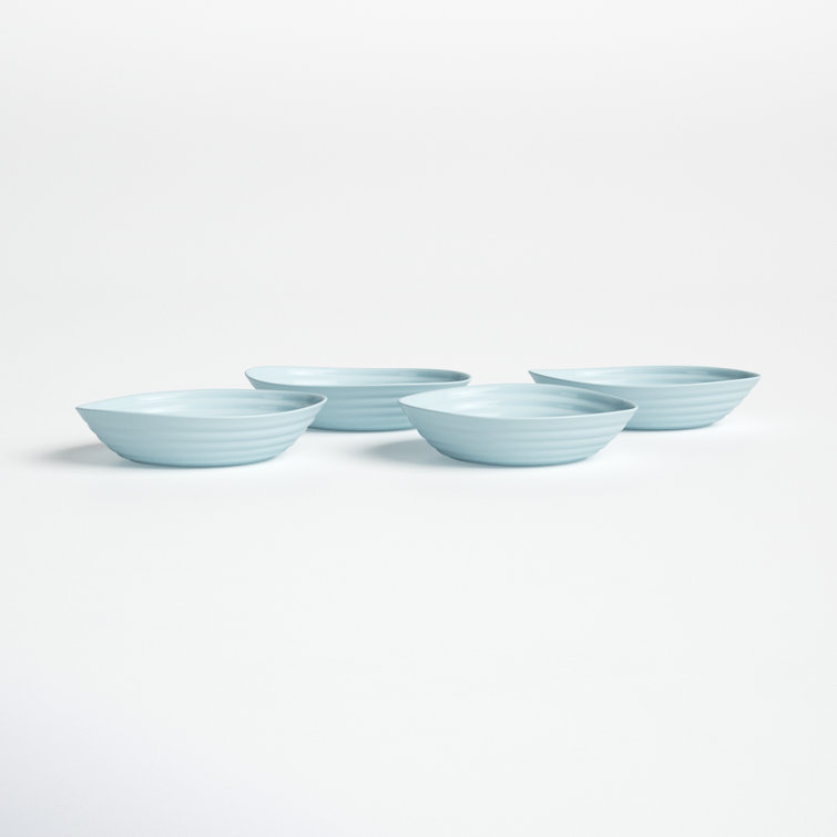 Celadon Green Ceramic Microwave Safe Pasta Bowls Set