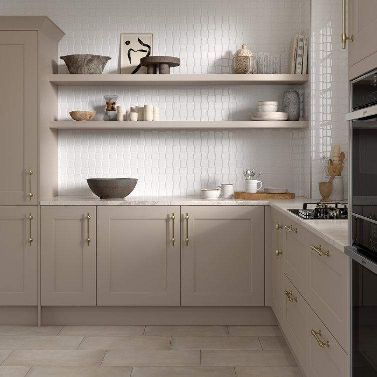 Hanami White Glossy Porcelain Mosaic Accent Tile