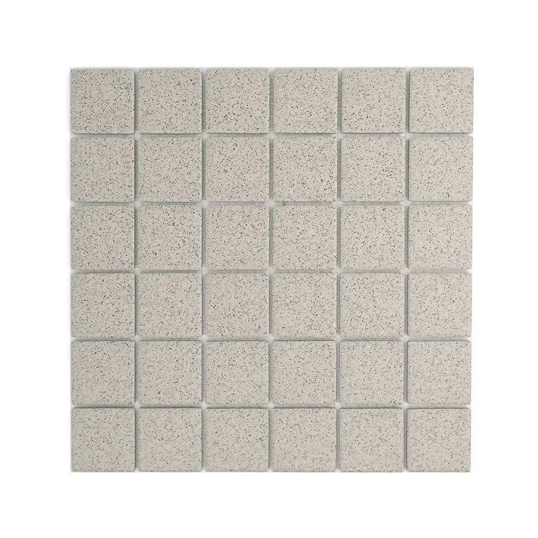 Cider Salt and Pepper Matte Porcelain Mosaic Tile 12" x 12"