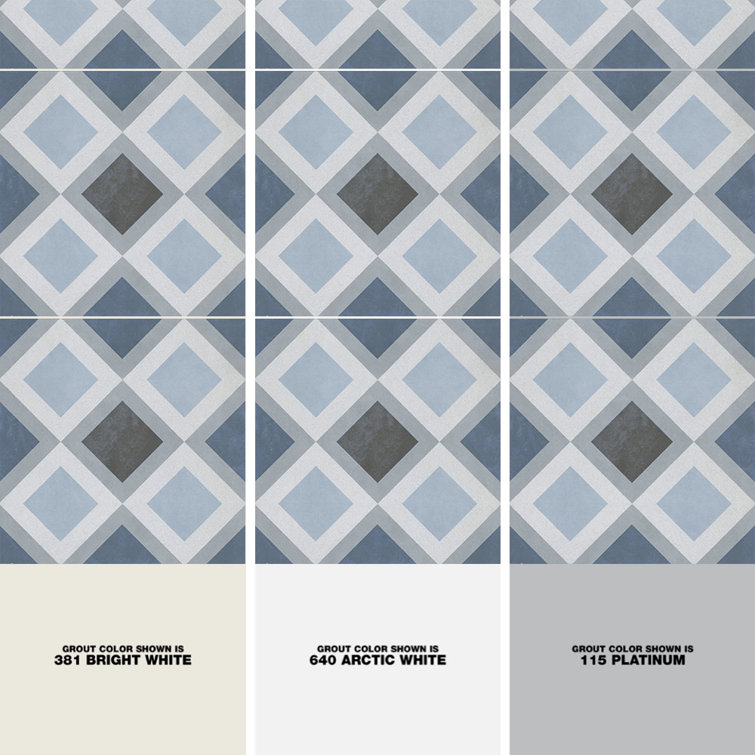 Design Blue and Gray Matte Porcelain Wall & Floor Tile