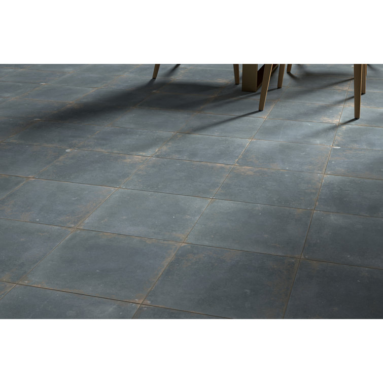 Rhapsody 13" x 13" Matte Black Porcelain Field Tile