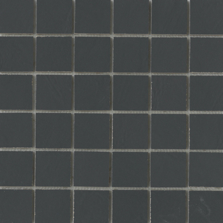 Black Matte Porcelain Mosaic Bathroom Tile with Water Protection