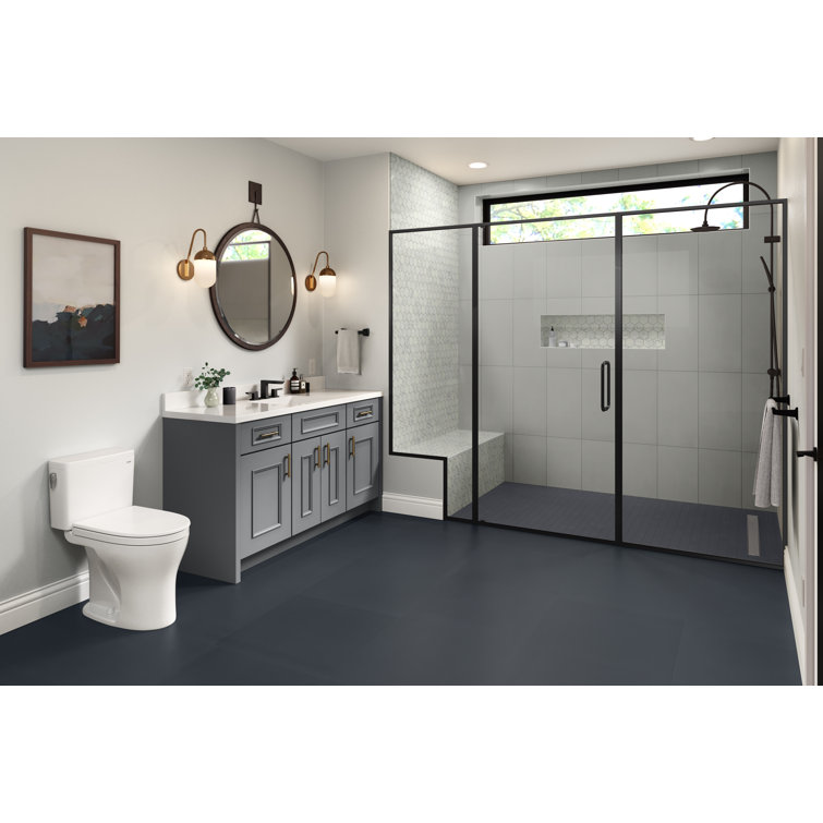 Black Matte Porcelain Mosaic Bathroom Tile with Water Protection