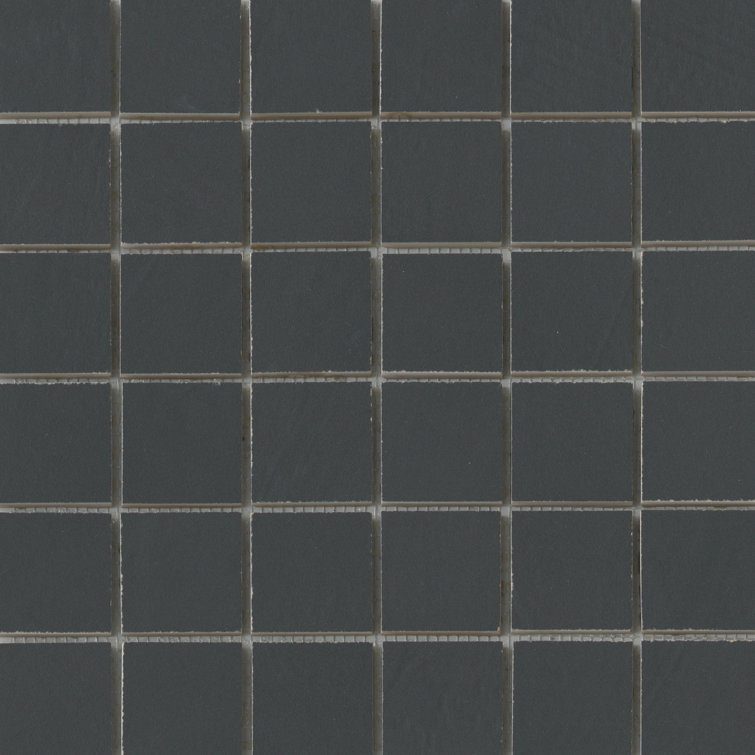 Black Matte Porcelain Mosaic Bathroom Tile with Water Protection