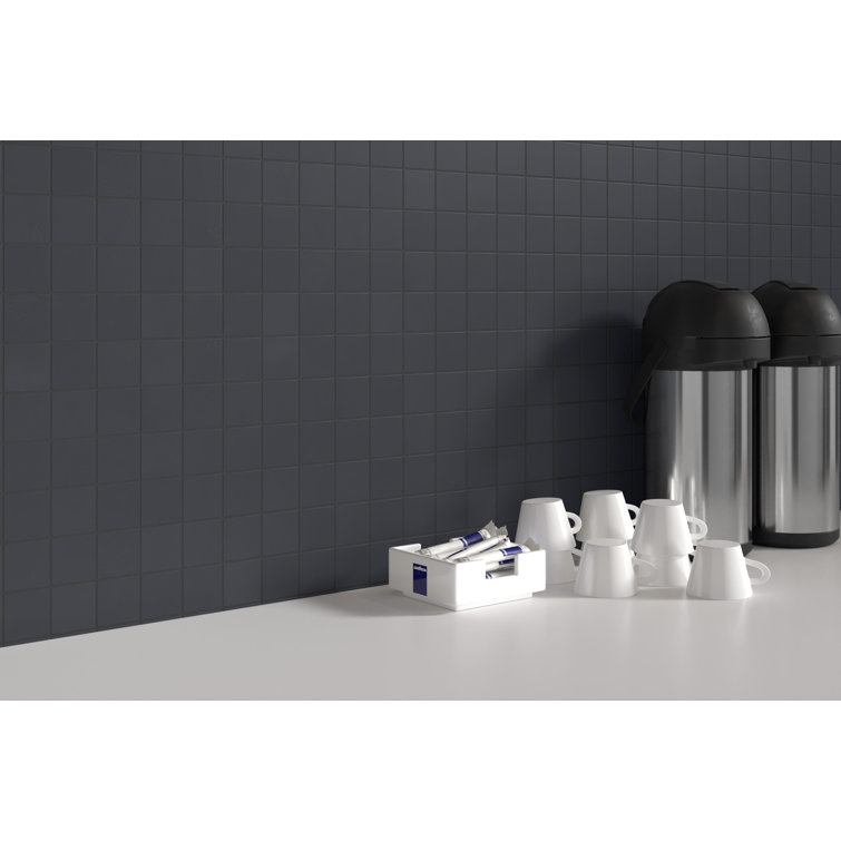 Black Matte Porcelain Mosaic Bathroom Tile with Water Protection