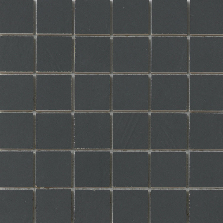 Black Matte Porcelain Mosaic Bathroom Tile with Water Protection
