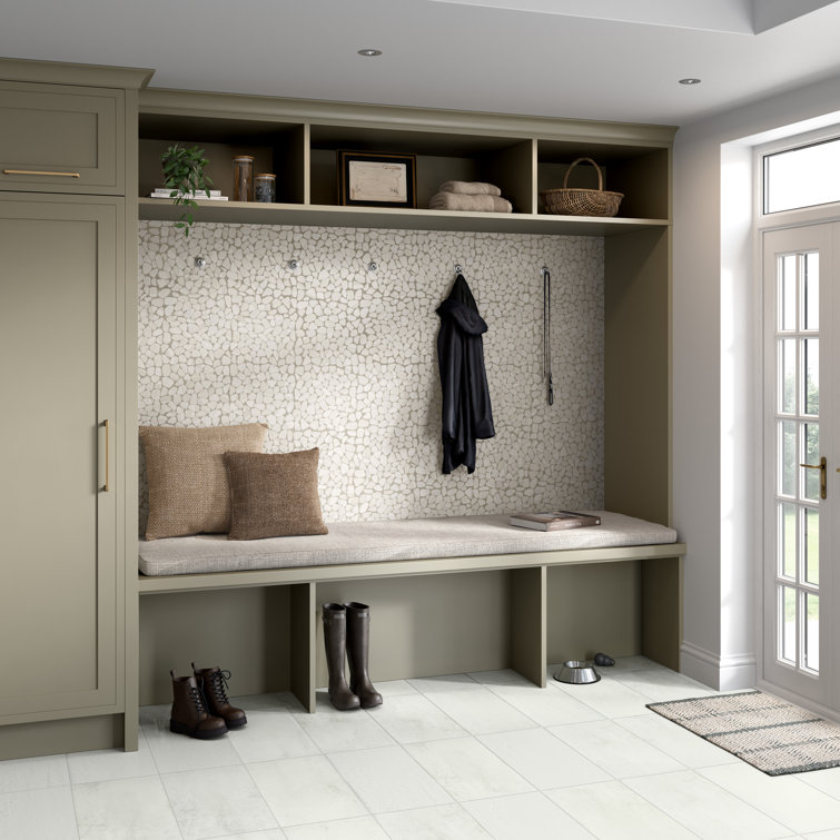Cream Natural Stone Pebble Mosaic Tile 12x12