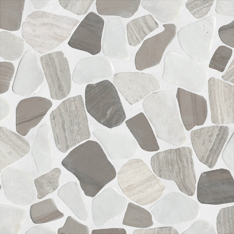Winter Pebble Stone Mosaic Tile for Indoor and Outdoor