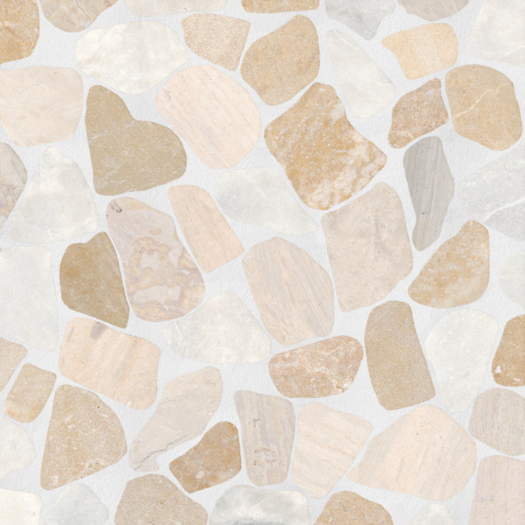 Summer Pebble Stone 12x12 Natural Mosaic Tile