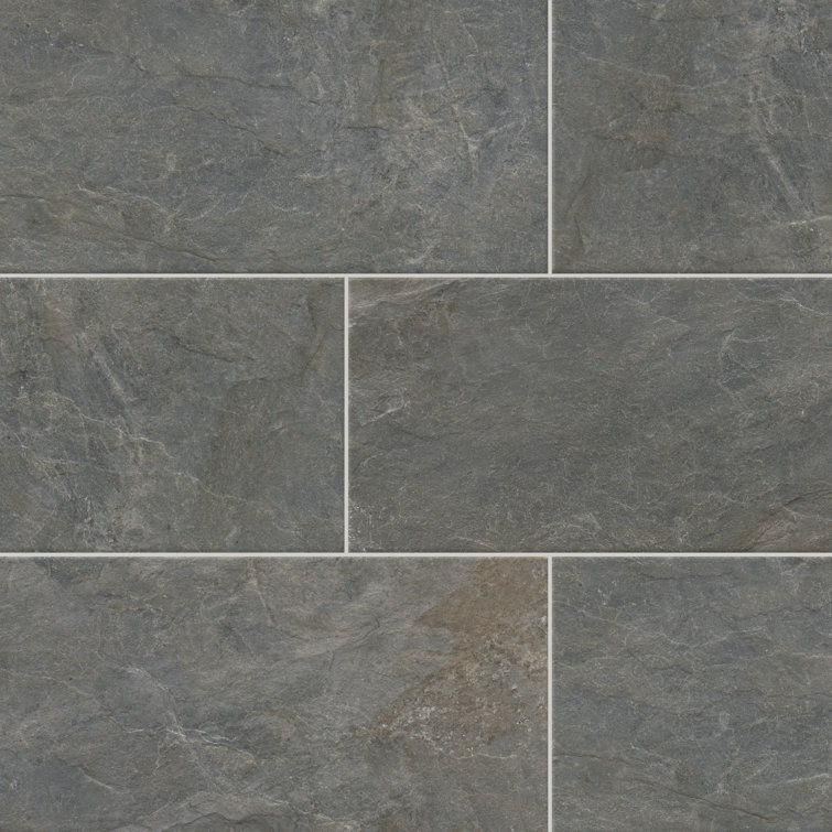 Milestone Gray 12" x 24" Glazed Porcelain Tile