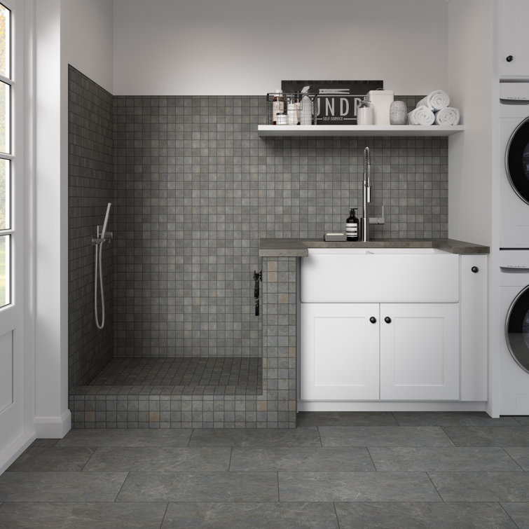 Milestone Gray 12" x 24" Glazed Porcelain Tile