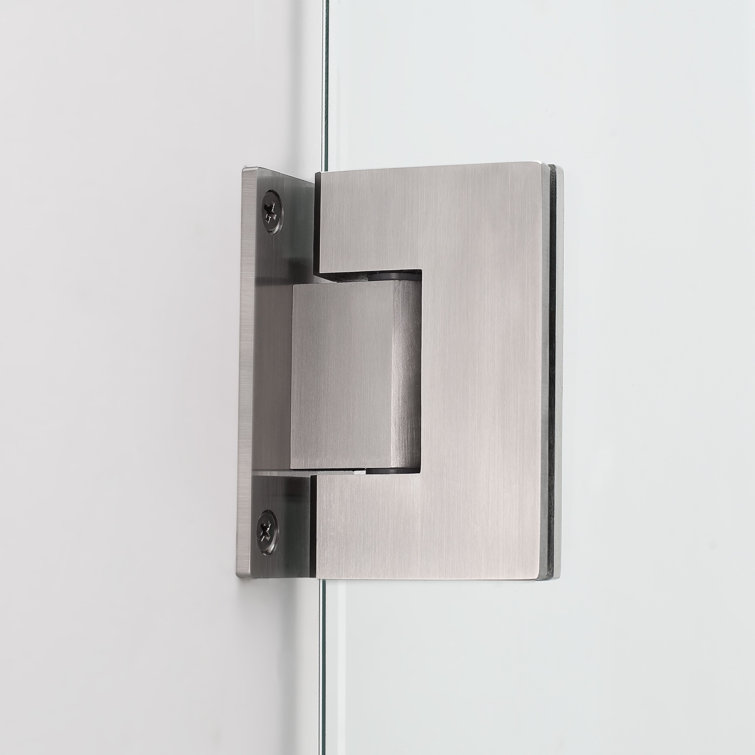 Kinkade Matte Black Frameless Tempered Glass Shower Door