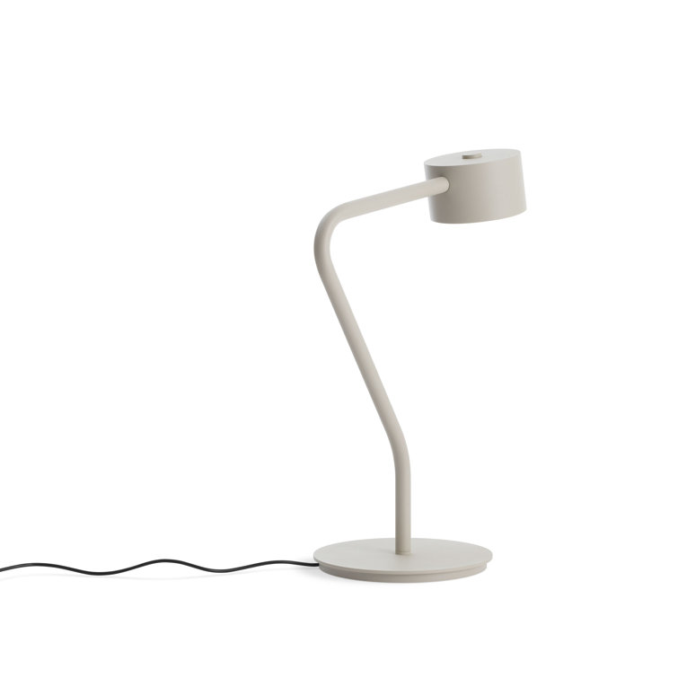 Putty Metal Touch Table Lamp with Curved Design