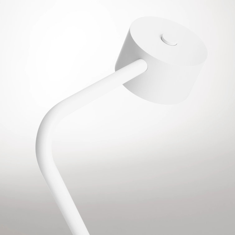 White Adjustable Metal Touch Table Lamp