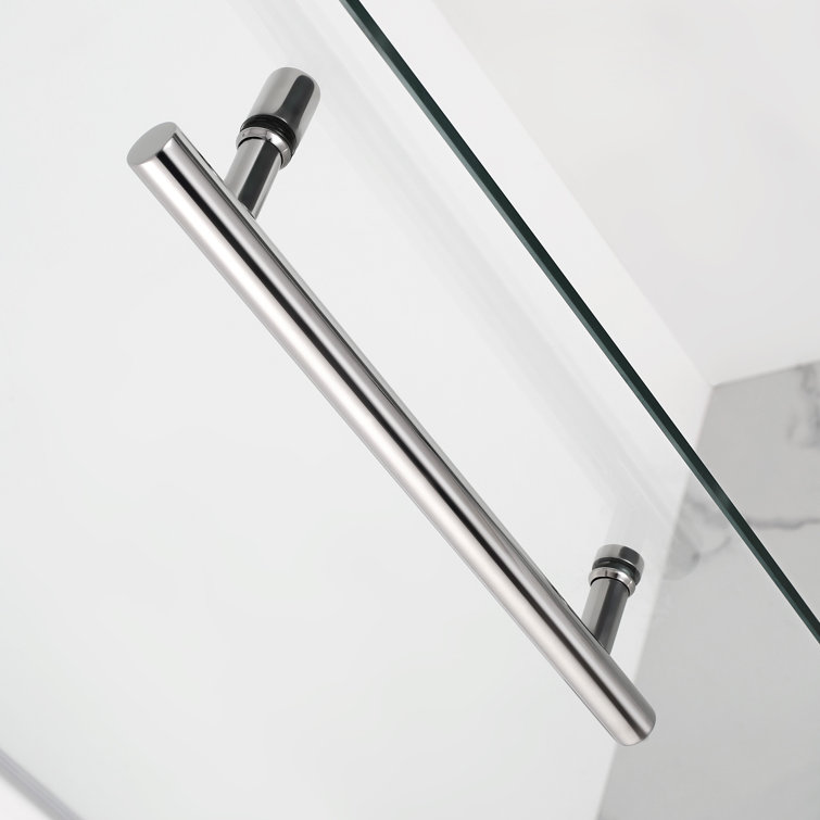 Kinkade 24" x 72" Frameless Clear Tempered Glass Shower Door