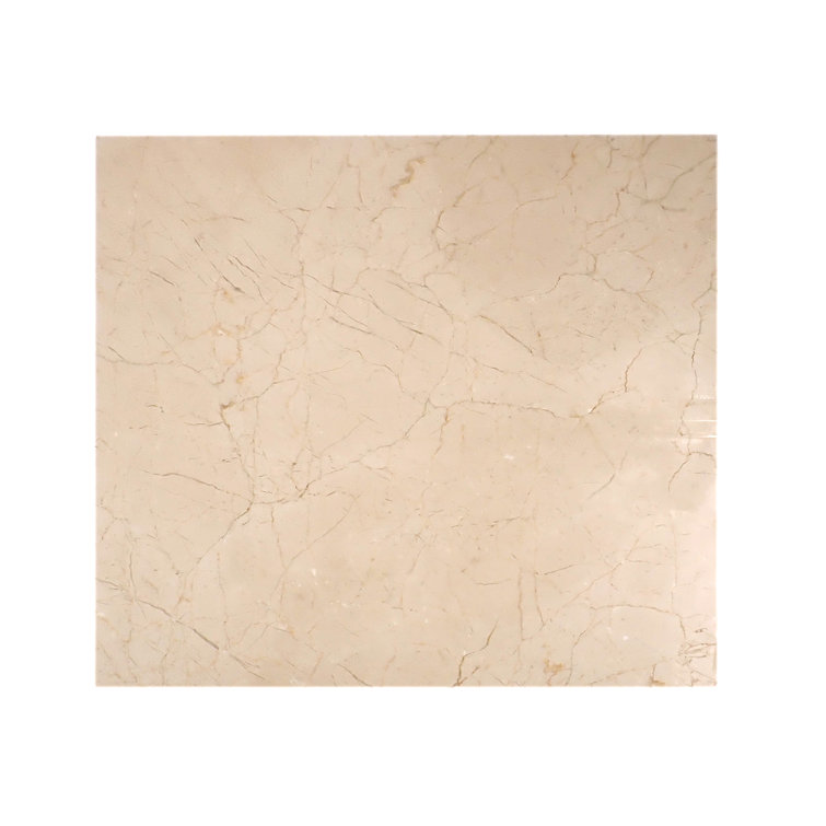 Crema Marfil 18'' x 18'' Polished Marble Look Tile