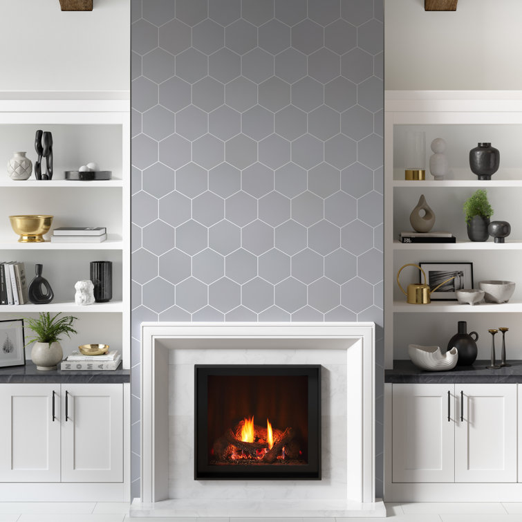 Silver Hexagon Matte Porcelain Tile for Wall and Floor
