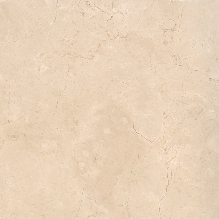 Crema Marfil Polished Marble 24" x 24" Tile