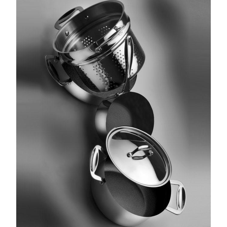 Glamour Stainless Steel Non-Stick Saucepan with Lid