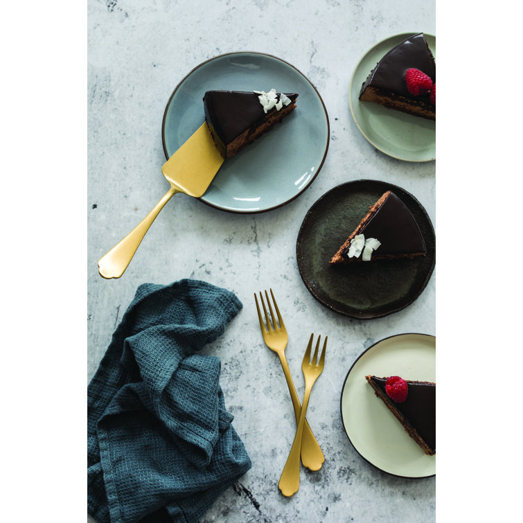 Dolce Vita Pewter Gold 7-Piece Stainless Steel Serving Set
