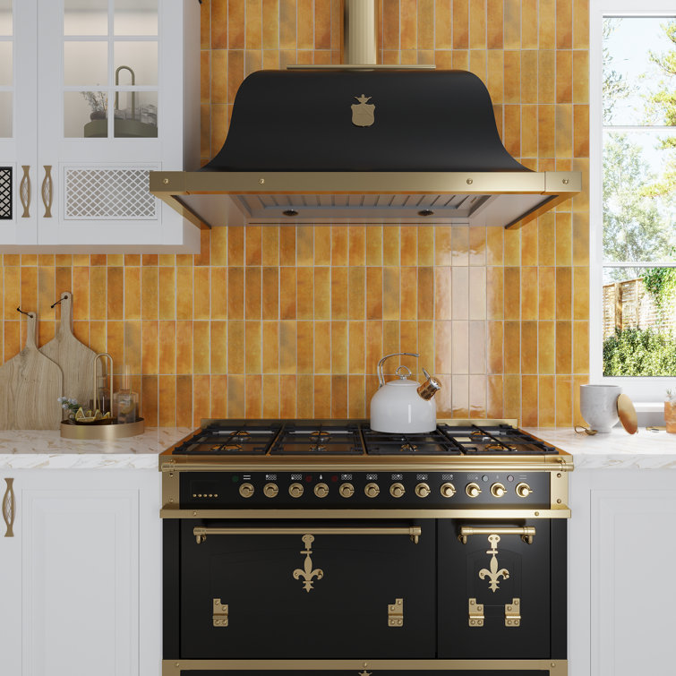 Honey Orange Glossy Ceramic Subway Wall and Floor Tile