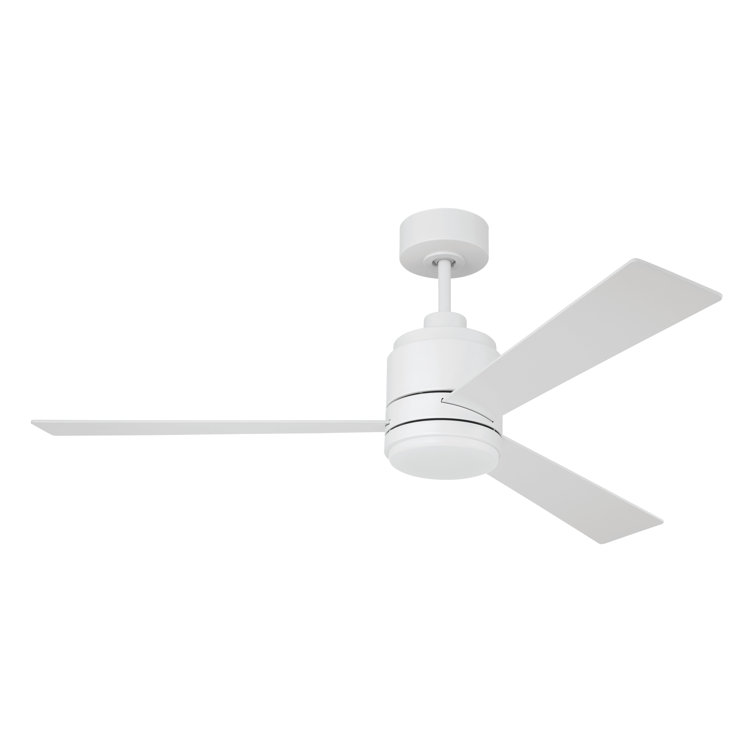 McCoy 52" White Dual Mount Ceiling Fan with LED Light