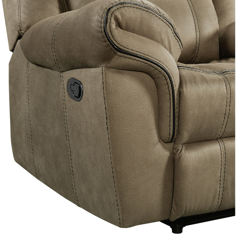 Tasso 3-Piece Dark Brown Reclining Sofa, Loveseat, and Chair Set
