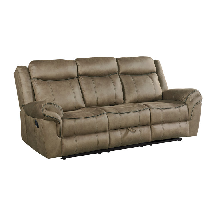 Tasso 3-Piece Dark Brown Reclining Sofa, Loveseat, and Chair Set