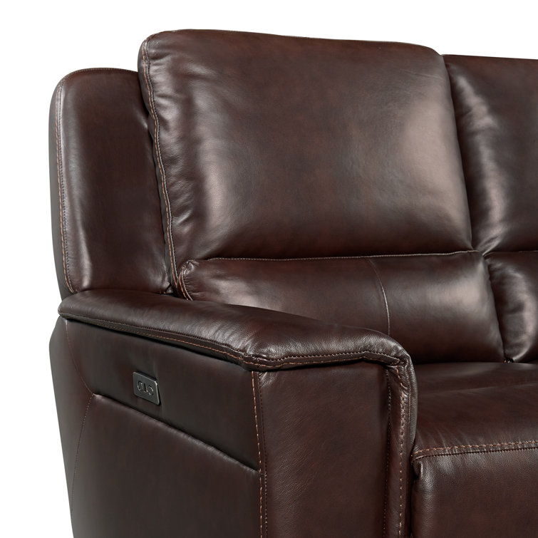 Wylde Dark Brown 3-Piece Leather Reclining Sofa, Loveseat, and Recliner Set