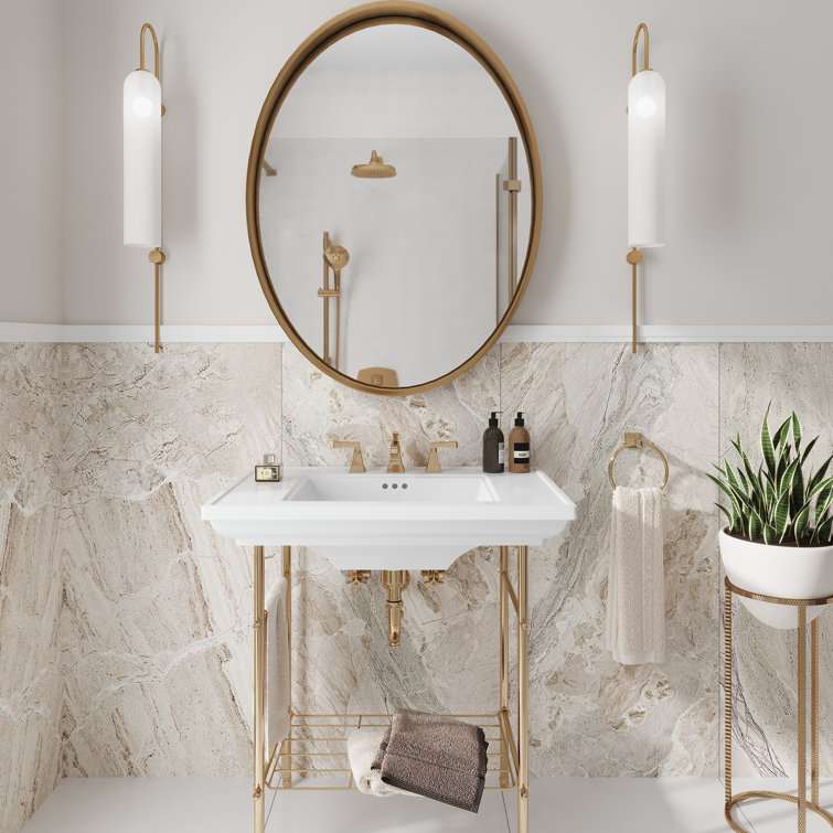 Splendor Large Matte Beige Porcelain Rectangular Tile