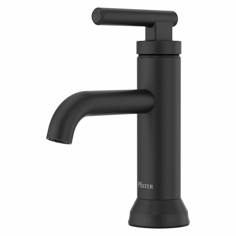 Capistrano Matte Black Single Handle Bathroom Faucet