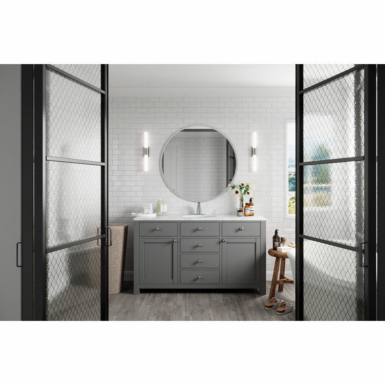 Polished Chrome High Arc Single Handle Bathroom Faucet