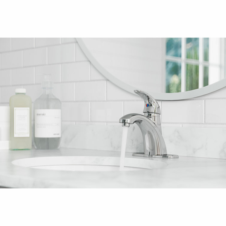 Polished Chrome High Arc Single Handle Bathroom Faucet