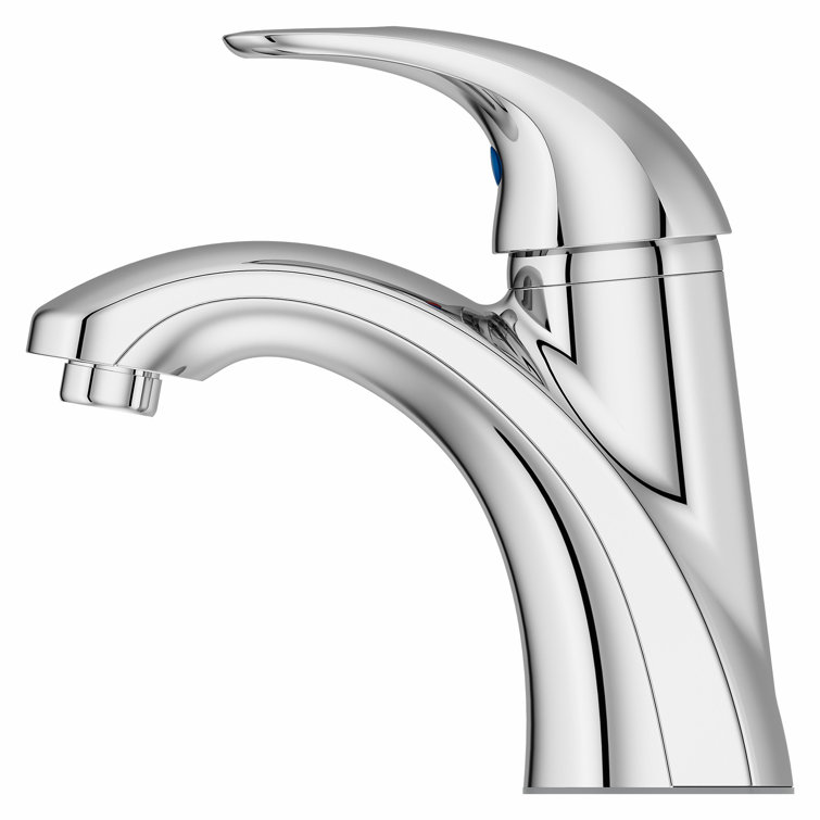 Polished Chrome High Arc Single Handle Bathroom Faucet