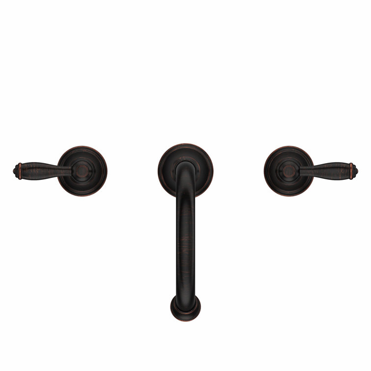 Tuscan Bronze Courant 8-Inch Widespread Bathroom Faucet