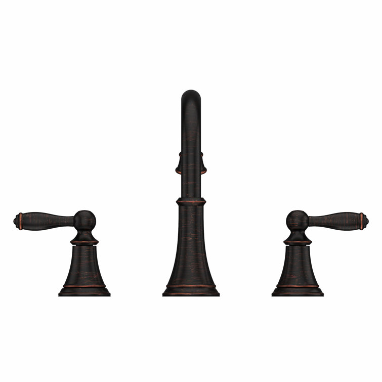 Tuscan Bronze Courant 8-Inch Widespread Bathroom Faucet