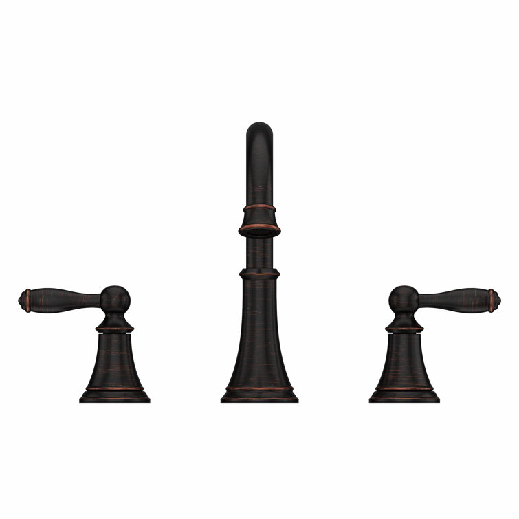 Tuscan Bronze Courant 8-Inch Widespread Bathroom Faucet