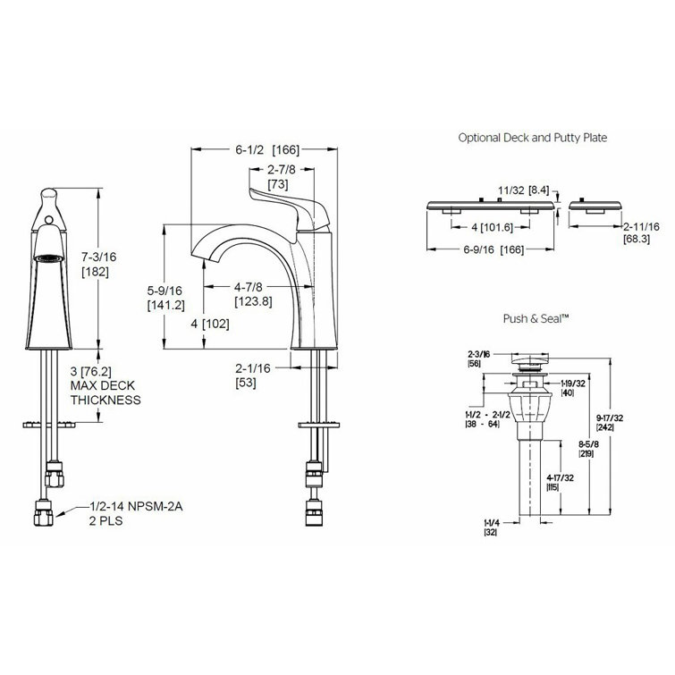 Willa Brushed Nickel Single Handle Bathroom Faucet
