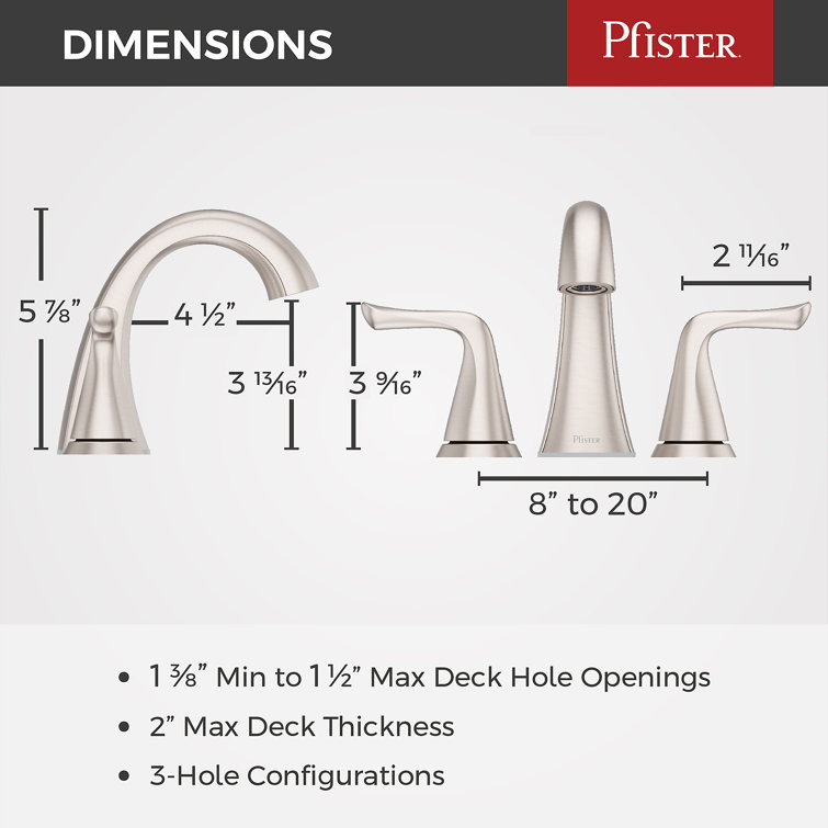 Willa Spot Defense Brushed Nickel Widespread Bathroom Faucet