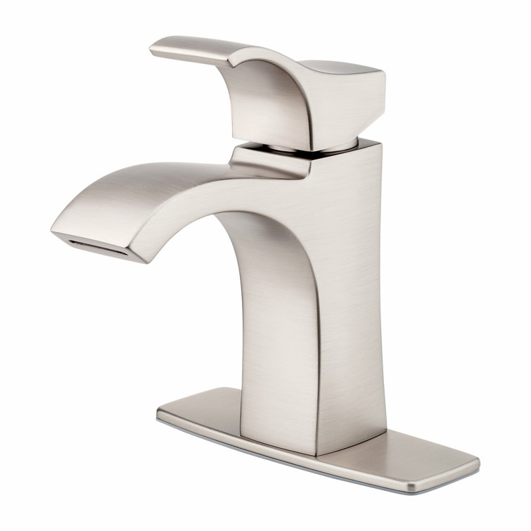 Venturi Spot Defense Brushed Nickel Single Hole Bathroom Faucet