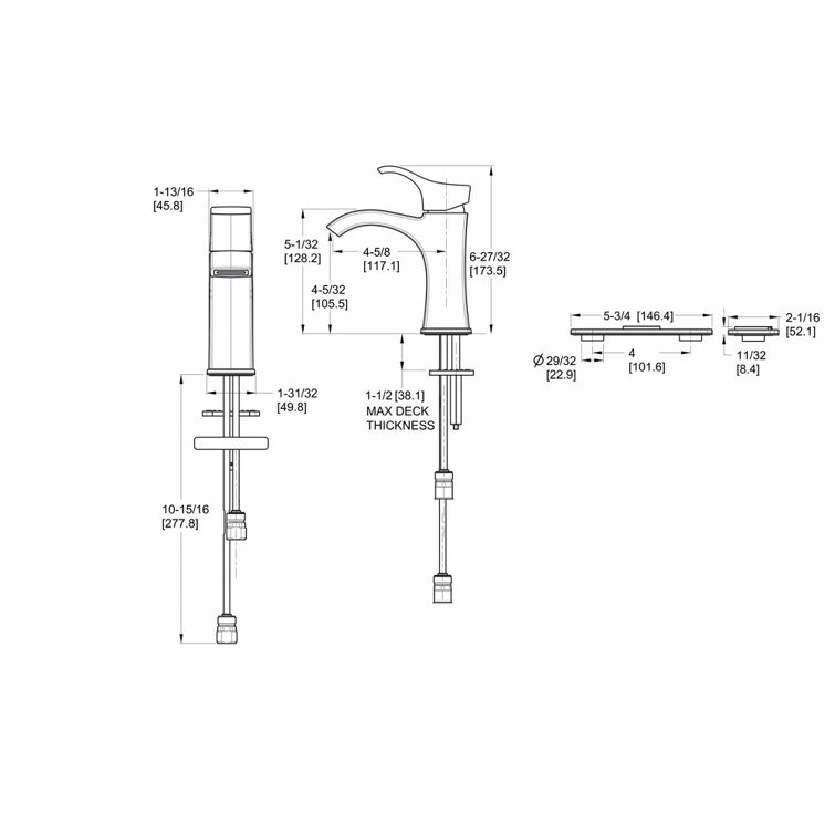 Venturi Spot Defense Brushed Nickel Single Hole Bathroom Faucet
