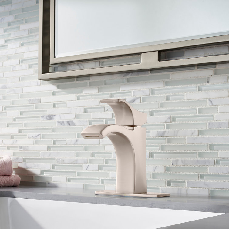 Venturi Spot Defense Brushed Nickel Single Hole Bathroom Faucet