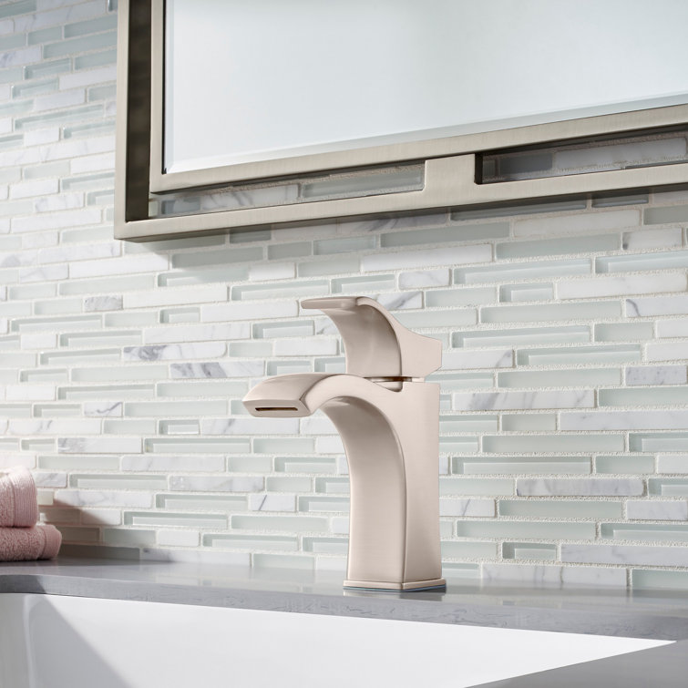 Venturi Spot Defense Brushed Nickel Single Hole Bathroom Faucet