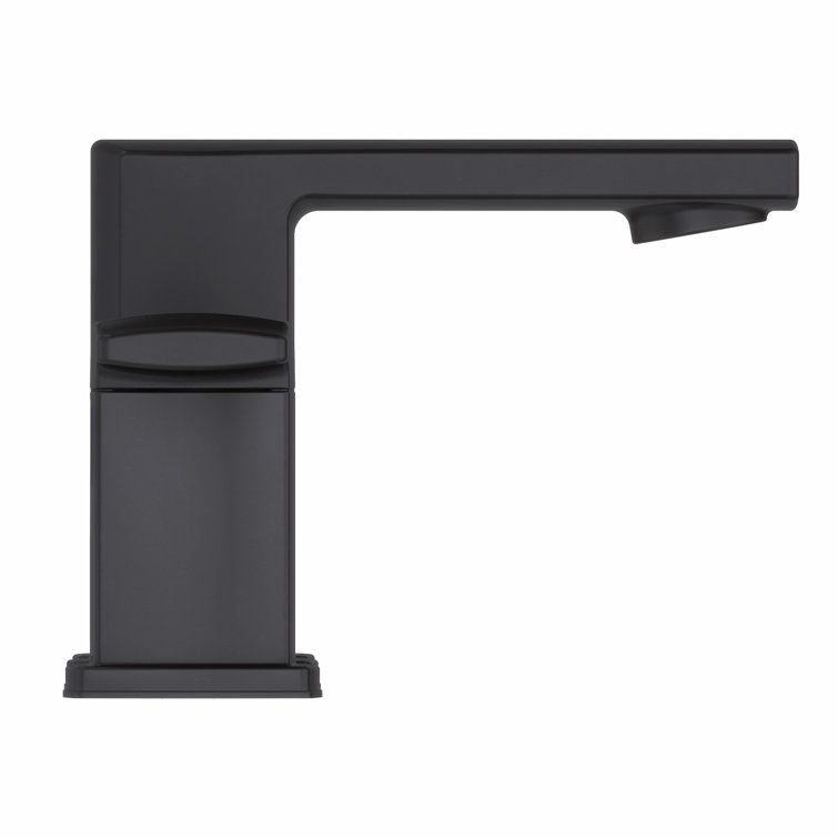 Matte Black High Arc Double Handle 8" Widespread Bathroom Faucet