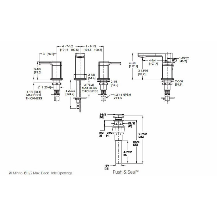 Matte Black High Arc Double Handle 8" Widespread Bathroom Faucet