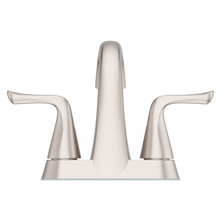 Spot Defense Brushed Nickel 4-Inch Centerset Bathroom Faucet
